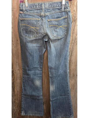 Cruel Girl Denim Jeans "Low & Lean" Women Size 0 (26x33) Long Distressed VTG